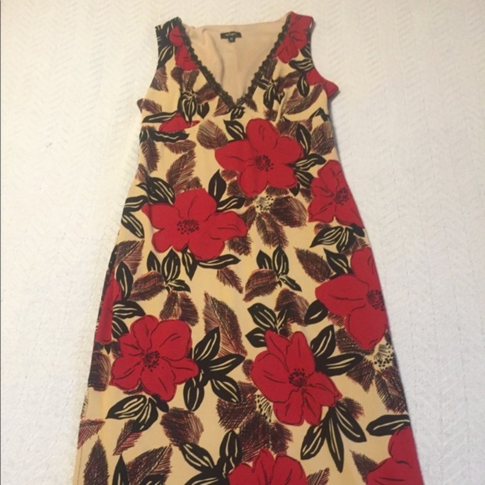 NEW Red and Black Print Dress